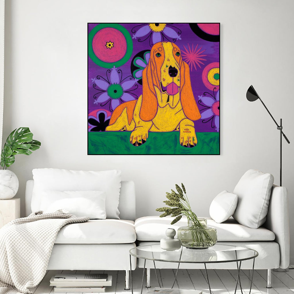 Hush Puppeh by Angela Bond on GIANT ART - multicolor animals; contemporary