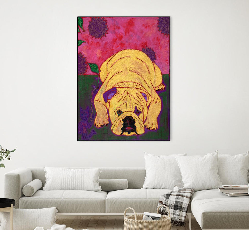 Lounge Lizard by Angela Bond on GIANT ART - multicolor animals; contemporary