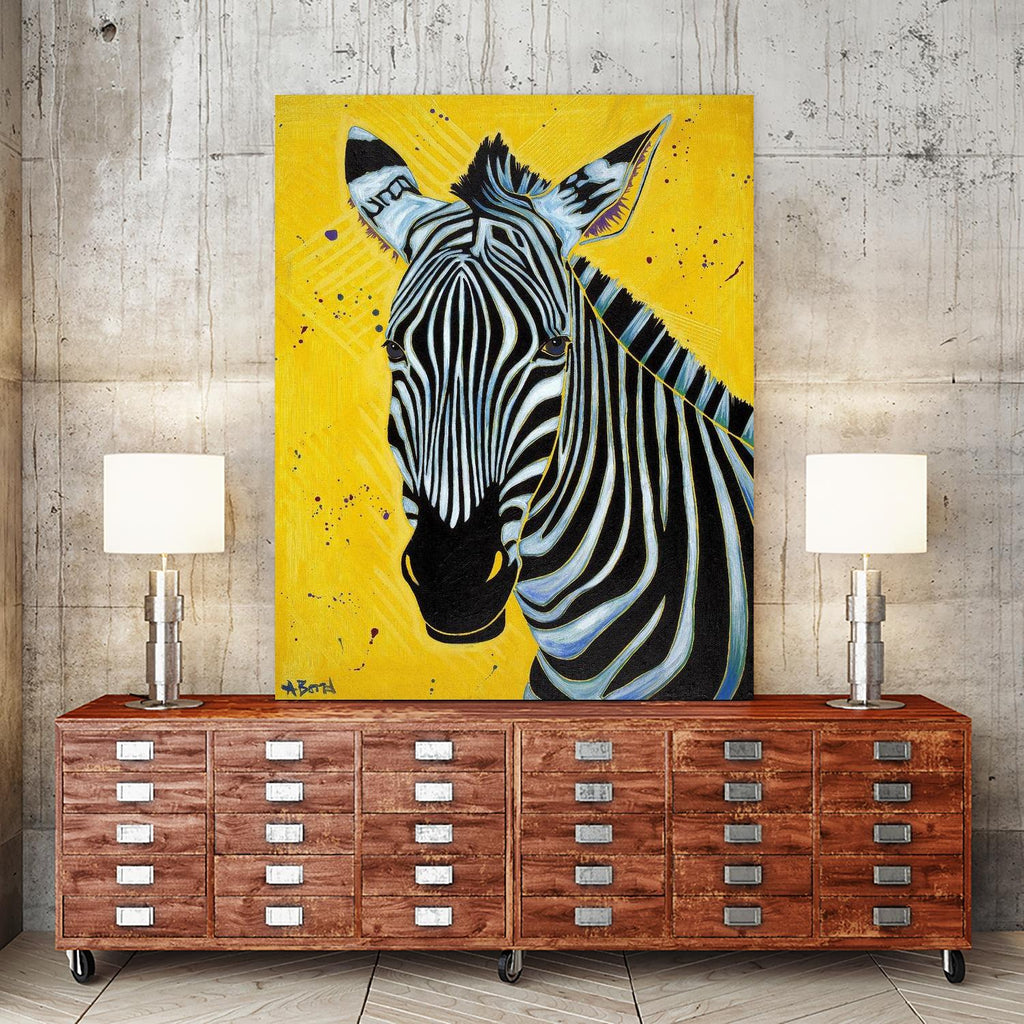 Zebra by Angela Bond on GIANT ART - multicolor animals; contemporary