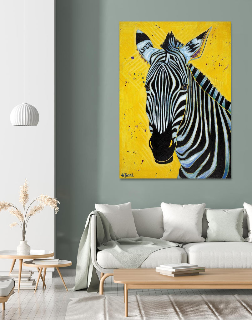 Zebra by Angela Bond on GIANT ART - multicolor animals; contemporary