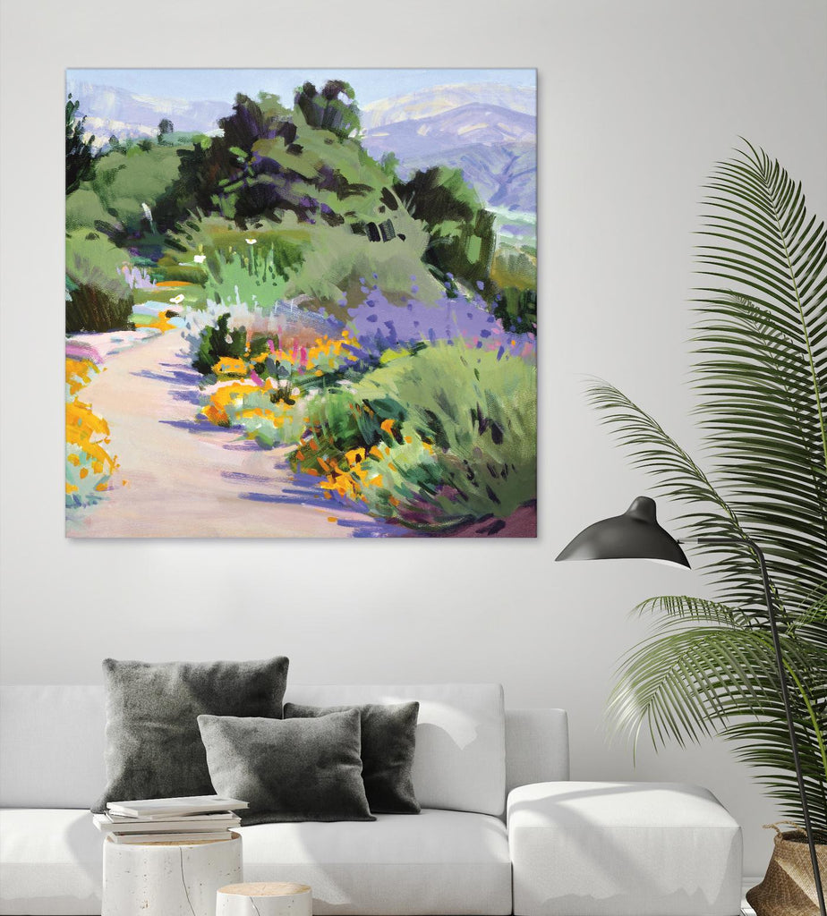Path through the Poppies by Marcia Burtt on GIANT ART - multicolor landscapes; contemporary