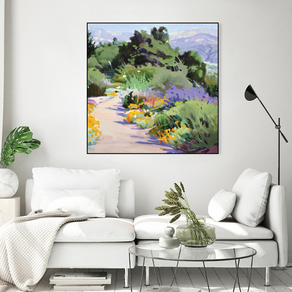 Path through the Poppies by Marcia Burtt on GIANT ART - multicolor landscapes; contemporary