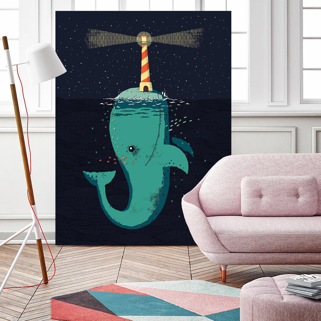 King of The Narwhals by Michael Buxton on GIANT ART - multicolor urban/pop surrealism; animals; children