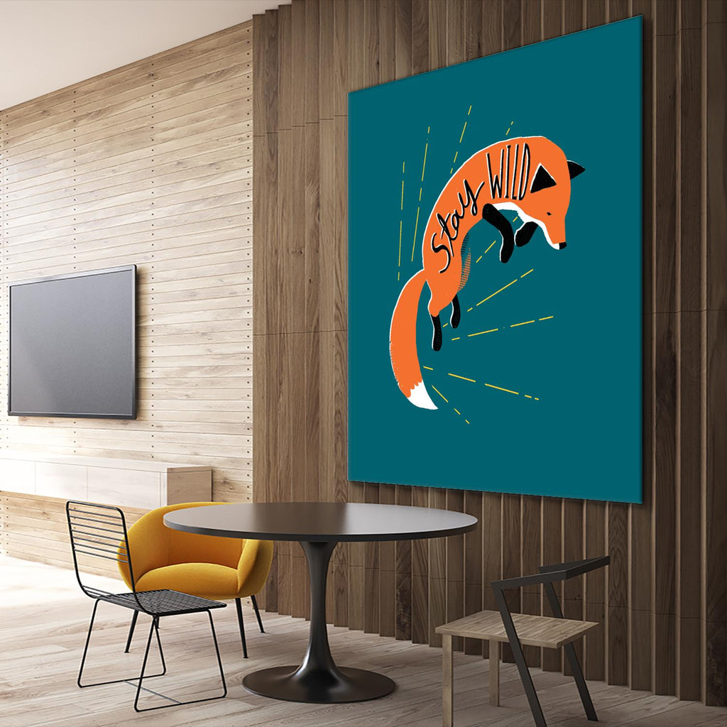 Stay Wild by Michael Buxton on GIANT ART - multicolor urban/pop surrealism; animals; inspirational