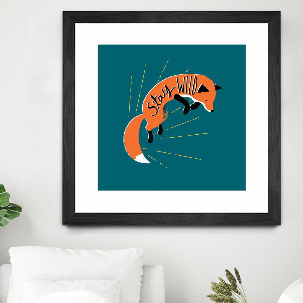 Stay Wild by Michael Buxton on GIANT ART - multicolor urban/pop surrealism; animals; inspirational