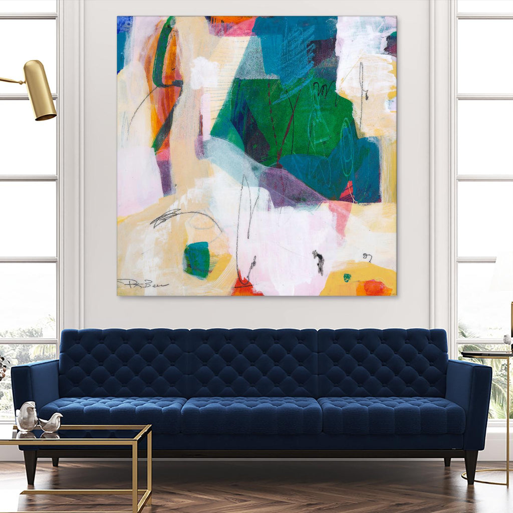 Oide 4 by Pamela K Beer on GIANT ART - yellow,blue abstracts, contemporary