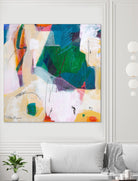 Oide 4 by Pamela K Beer on GIANT ART - yellow,blue abstracts, contemporary