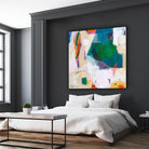 Oide 4 by Pamela K Beer on GIANT ART - yellow,blue abstracts, contemporary