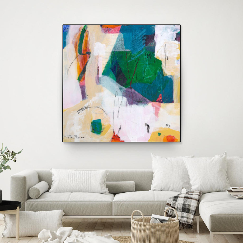 Oide 4 by Pamela K Beer on GIANT ART - yellow,blue abstracts, contemporary