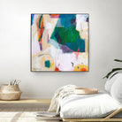 Oide 4 by Pamela K Beer on GIANT ART - yellow,blue abstracts, contemporary