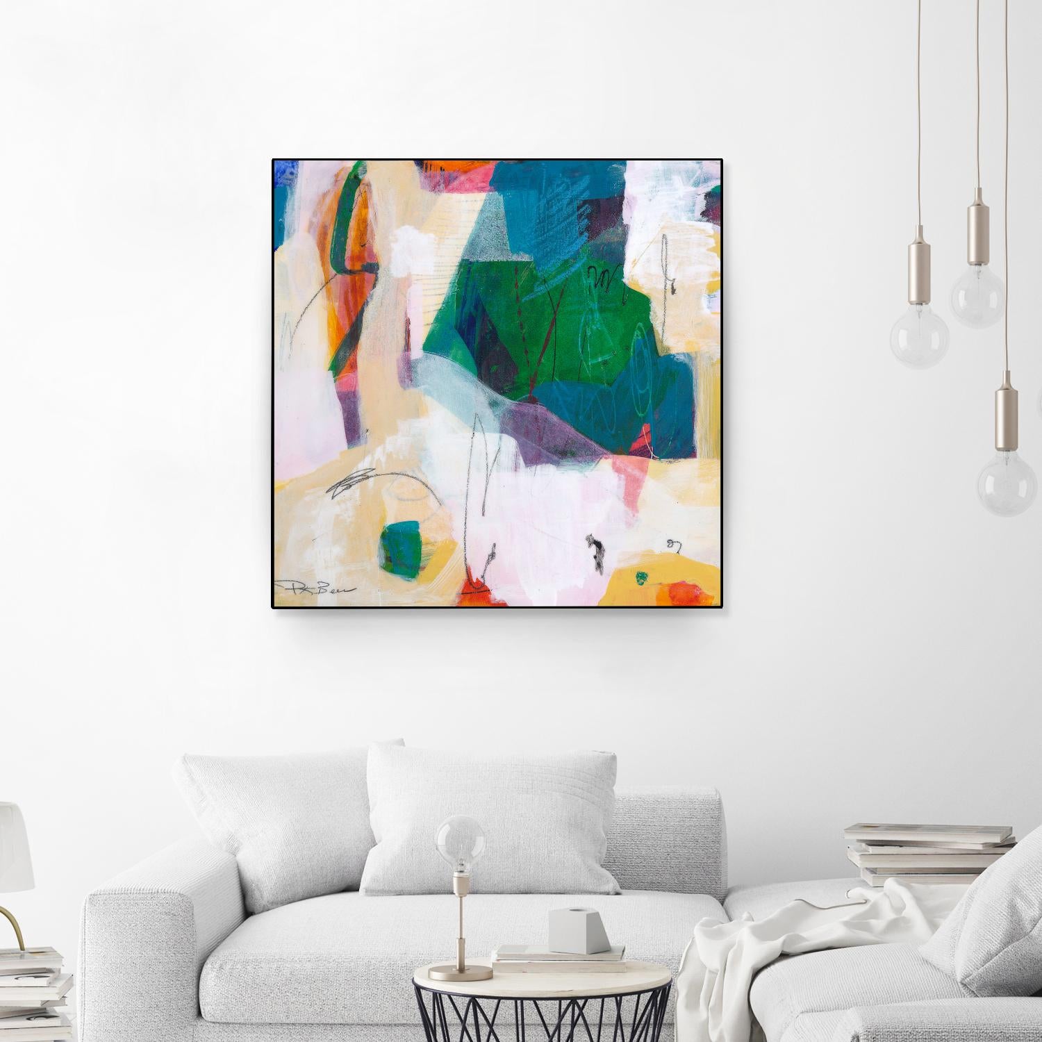 Oide 4 by Pamela K Beer on GIANT ART - yellow,blue abstracts, contemporary