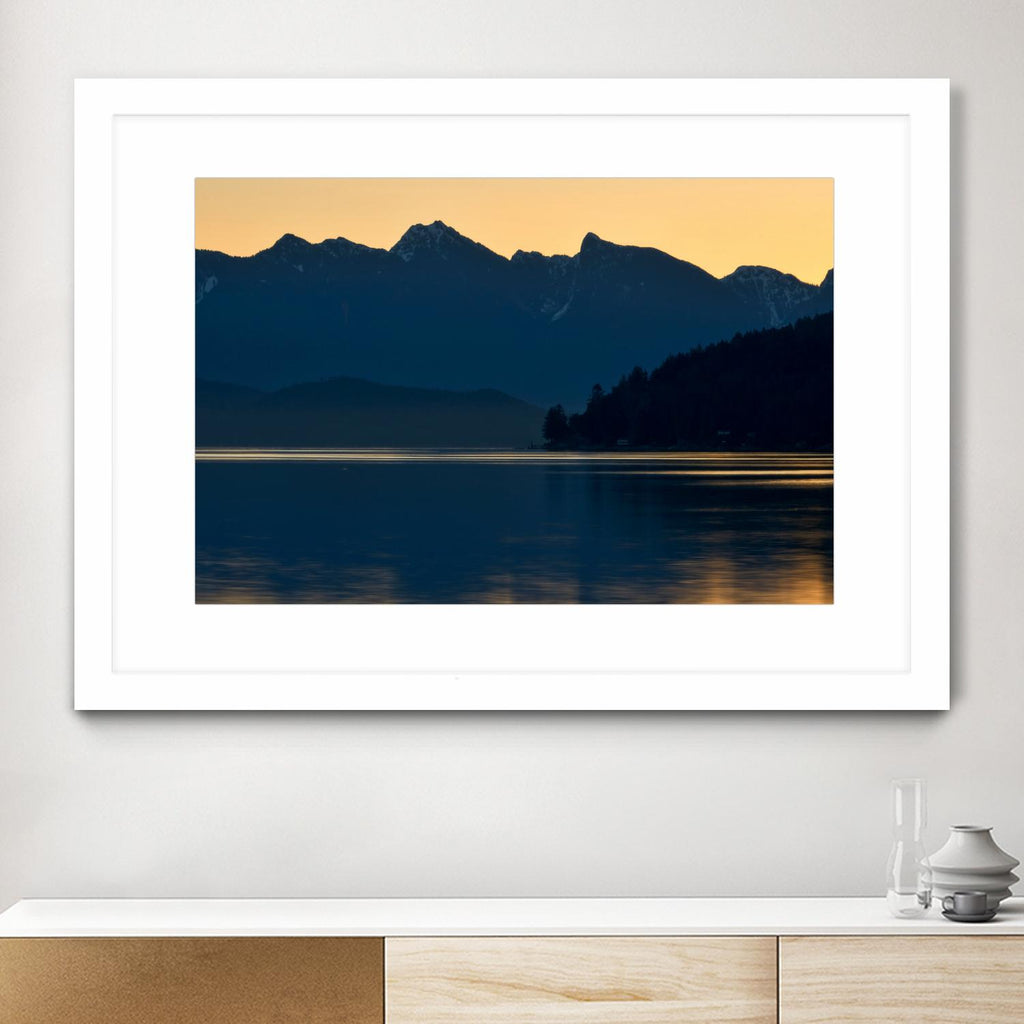 Peaceful Majesty par Chuck Burdick sur GIANT ART - paysages en noir et blanc, photographie, lacs, montagnes, levers/couchers de soleil