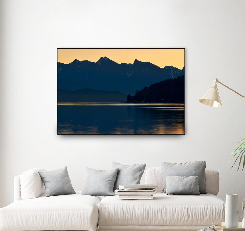 Peaceful Majesty by Chuck Burdick on GIANT ART - black,white landscapes, photography, lakes, mountains, sunrises/sunsets