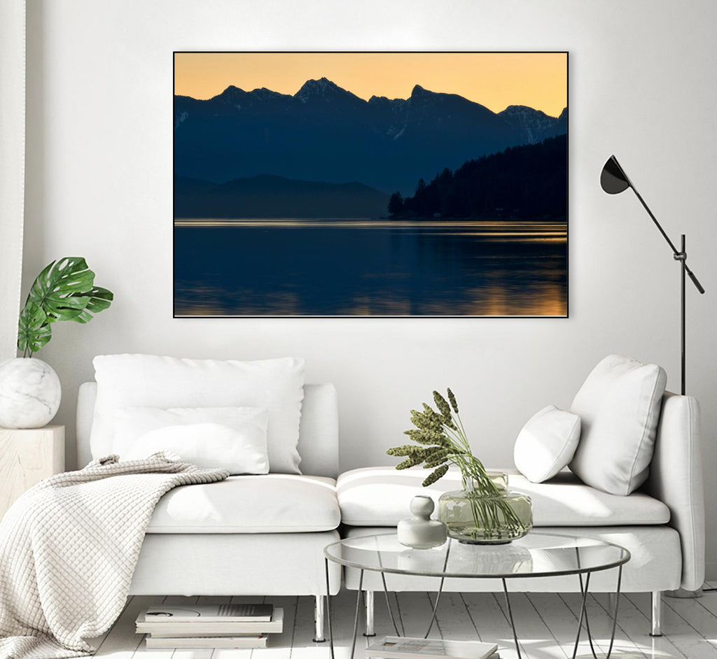Peaceful Majesty by Chuck Burdick on GIANT ART - black,white landscapes, photography, lakes, mountains, sunrises/sunsets