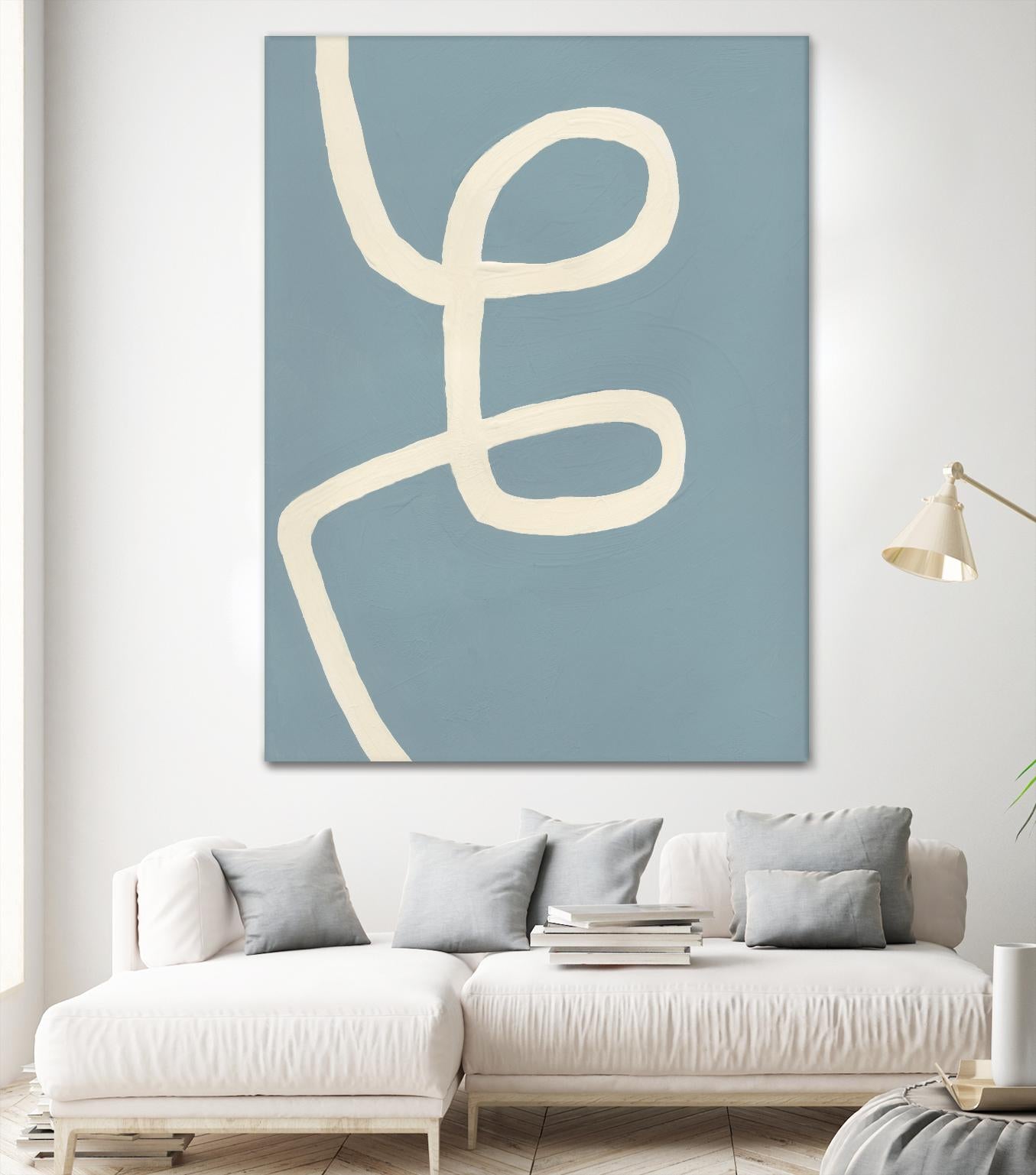 Unrestricted by Bronwyn Baker on GIANT ART - blue, white abstracts, contemporary