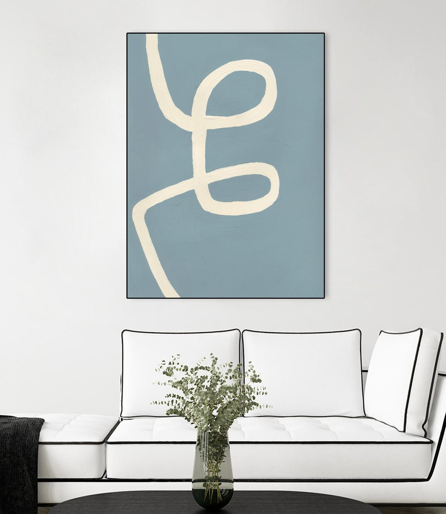 Unrestricted by Bronwyn Baker on GIANT ART - blue, white abstracts, contemporary