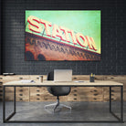 All aboard by Sylvia Coomes on GIANT ART - brown contemporary