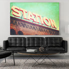 All aboard by Sylvia Coomes on GIANT ART - brown contemporary