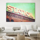 All aboard by Sylvia Coomes on GIANT ART - brown contemporary