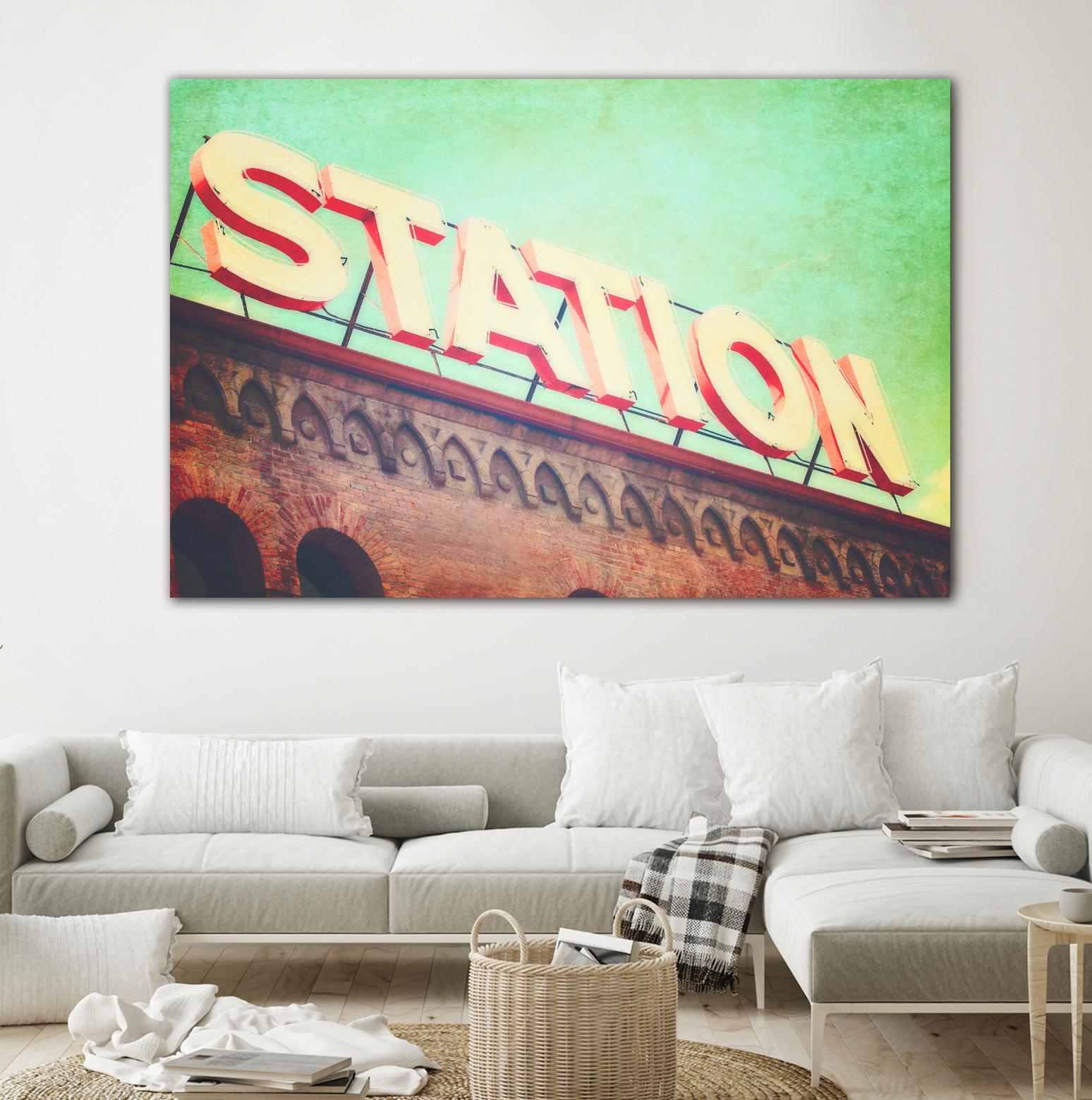 All aboard by Sylvia Coomes on GIANT ART - brown contemporary