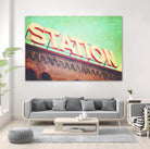 All aboard by Sylvia Coomes on GIANT ART - brown contemporary