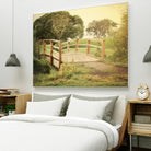 Sunday Stroll by Sylvia Coomes on GIANT ART - beige landscape