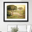 Sunday Stroll by Sylvia Coomes on GIANT ART - beige landscape