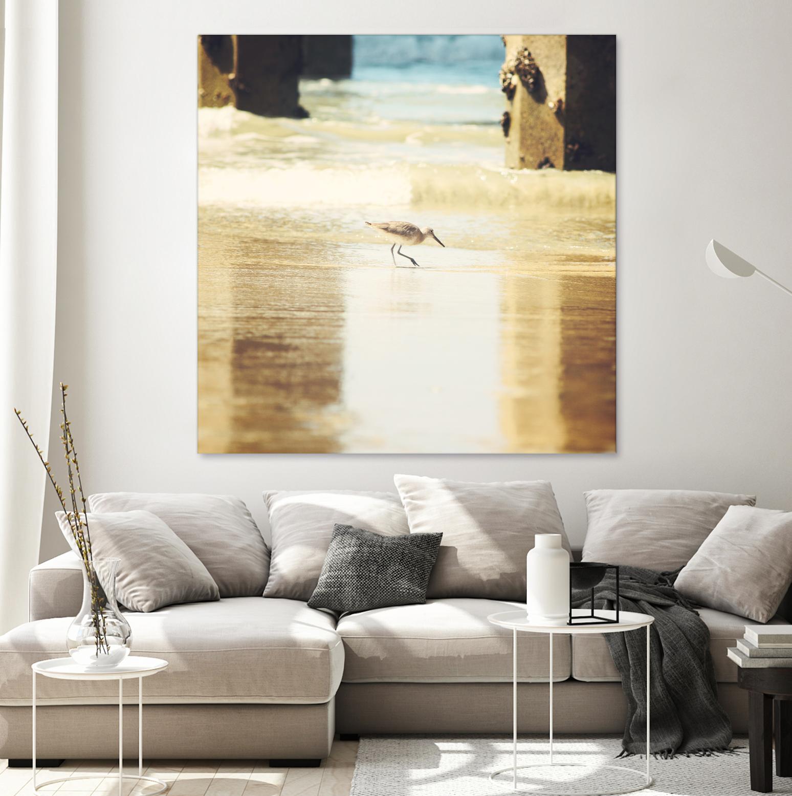 Walking on the Beach by Sylvia Coomes on GIANT ART - brown nautical