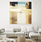 Walking on the Beach by Sylvia Coomes on GIANT ART - brown nautical