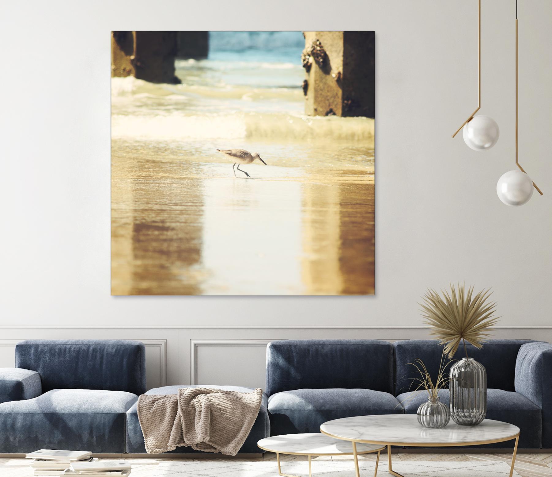 Walking on the Beach by Sylvia Coomes on GIANT ART - brown nautical