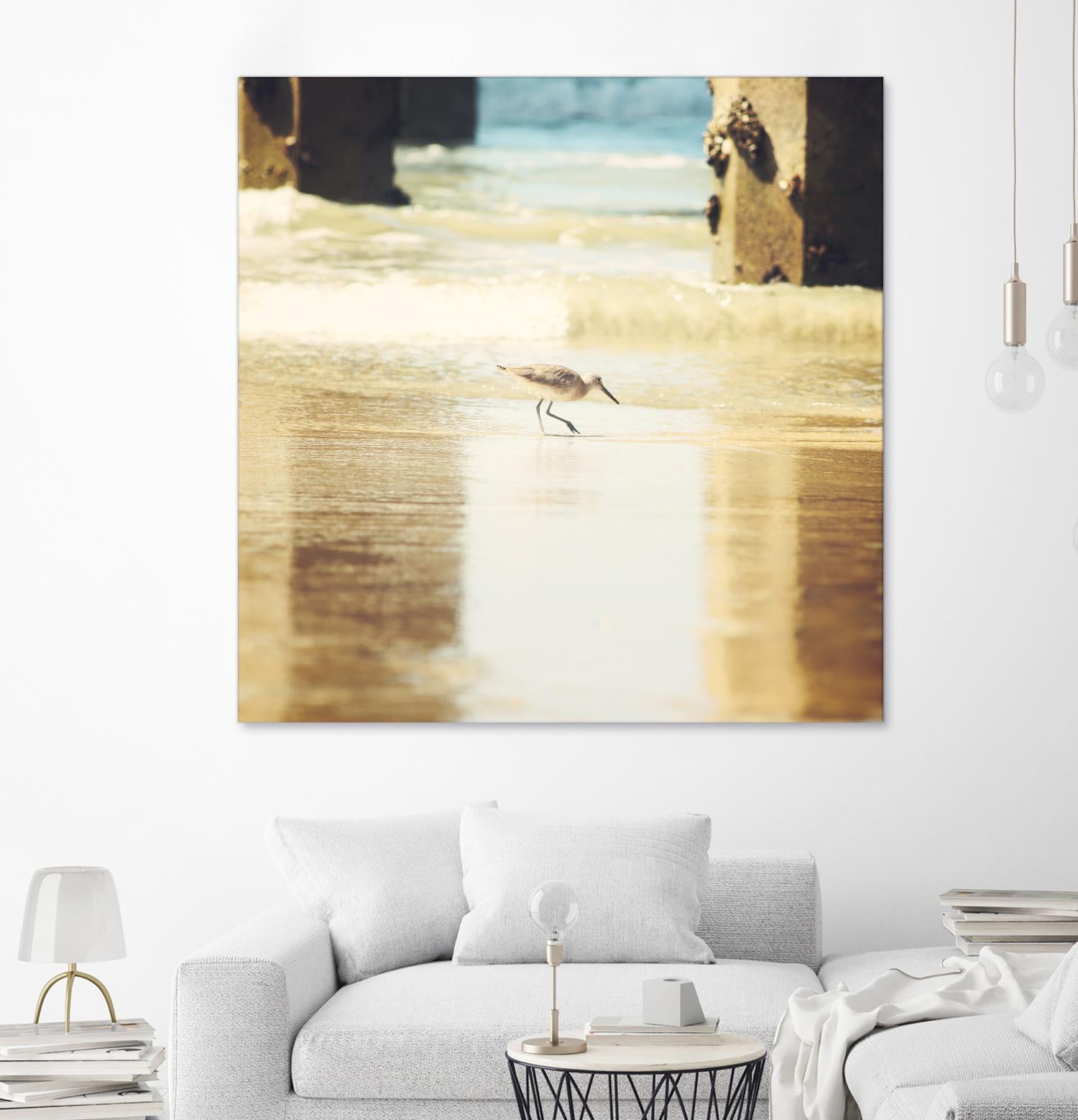 Walking on the Beach by Sylvia Coomes on GIANT ART - brown nautical