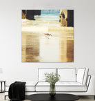 Walking on the Beach by Sylvia Coomes on GIANT ART - brown nautical