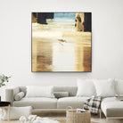 Walking on the Beach by Sylvia Coomes on GIANT ART - brown nautical