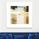 Walking on the Beach by Sylvia Coomes on GIANT ART - brown nautical