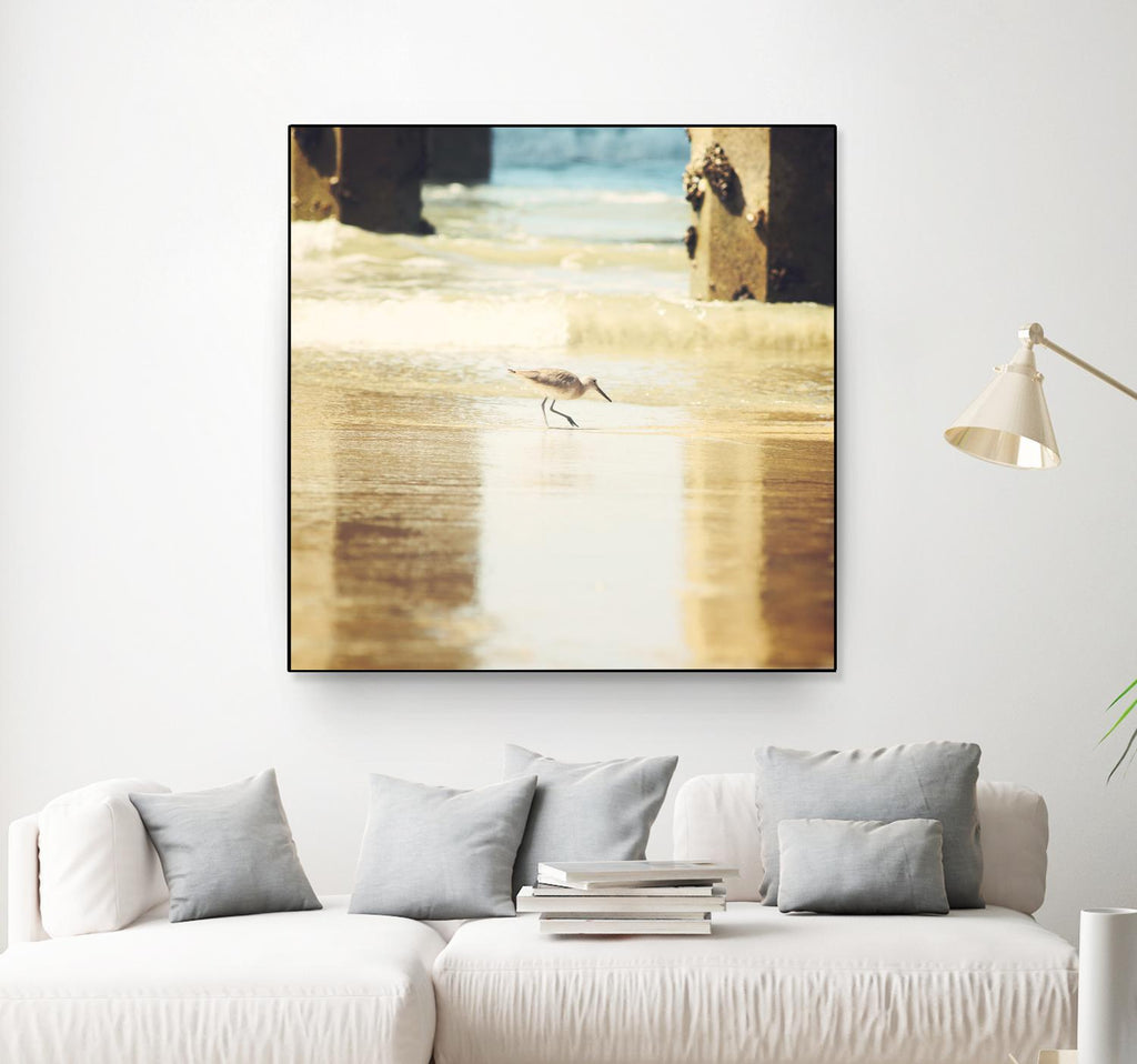 Walking on the Beach by Sylvia Coomes on GIANT ART - brown nautical