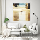 Walking on the Beach by Sylvia Coomes on GIANT ART - brown nautical