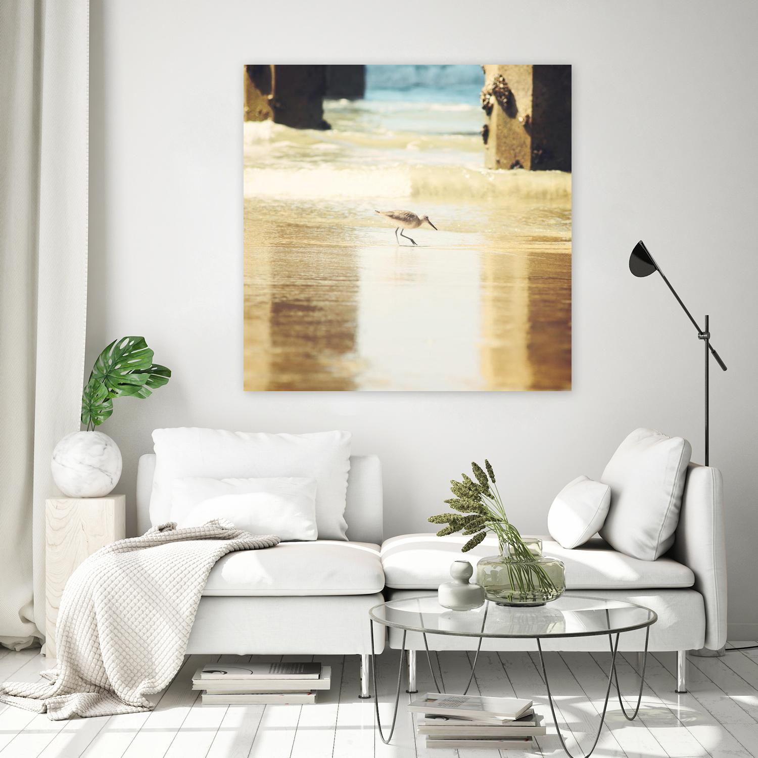 Walking on the Beach by Sylvia Coomes on GIANT ART - brown nautical