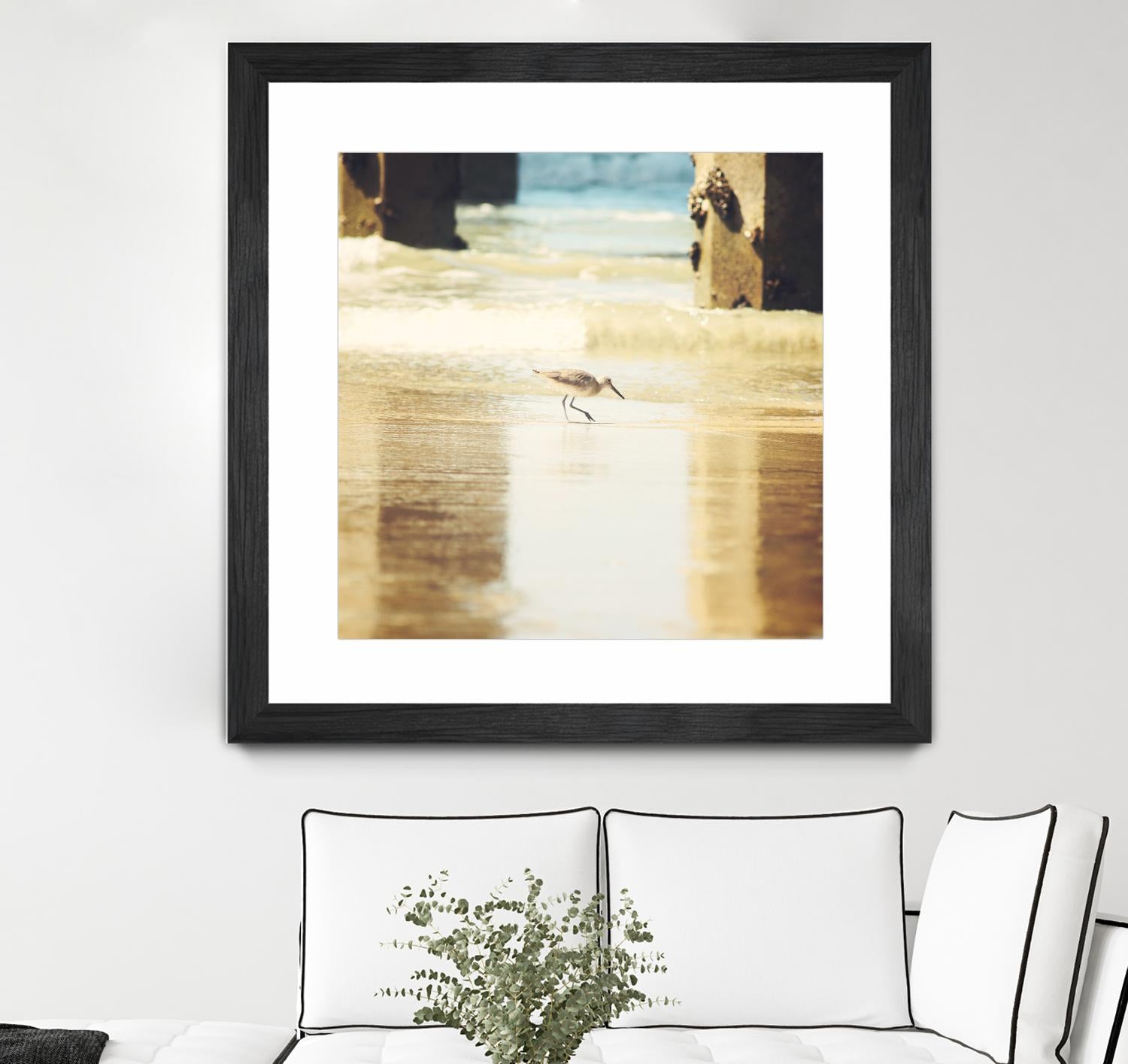 Walking on the Beach by Sylvia Coomes on GIANT ART - brown nautical