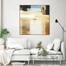 Walking on the Beach by Sylvia Coomes on GIANT ART - brown nautical