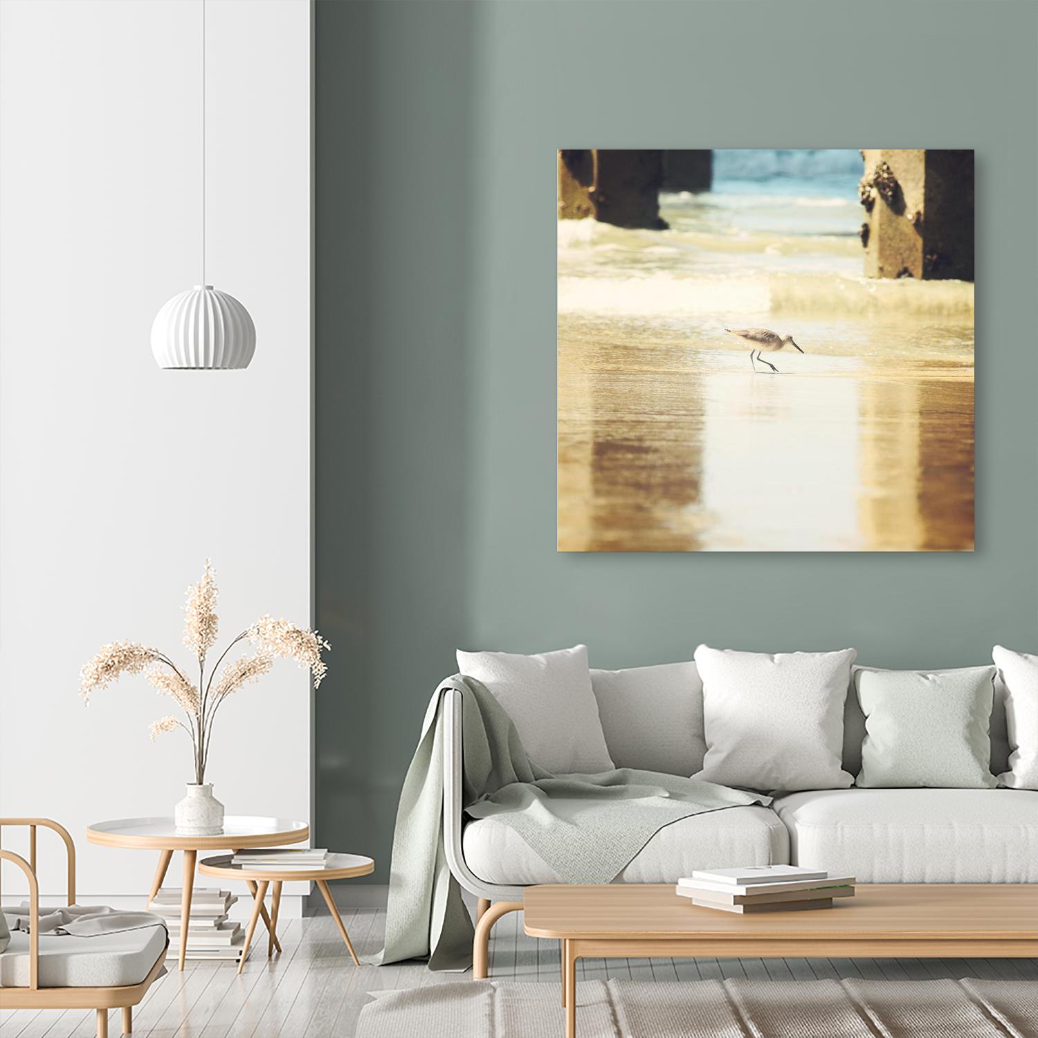 Walking on the Beach by Sylvia Coomes on GIANT ART - brown nautical