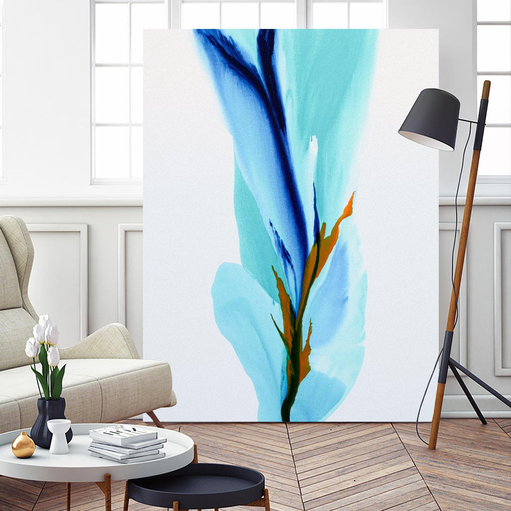 Springs Calling Card by Patricia Coulter on GIANT ART - blue abstract