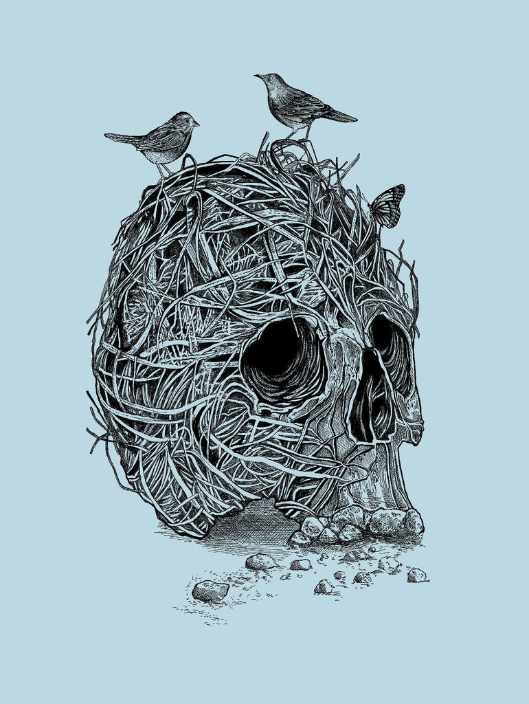 Skull Nest by Rachel Caldwell on GIANT ART - multicolor urban/pop surrealism; animals