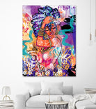 Gold Flowers by Justin Copeland on GIANT ART - multicolor ethnic; figurative; contemporary