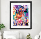 Gold Flowers by Justin Copeland on GIANT ART - multicolor ethnic; figurative; contemporary