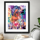 Gold Flowers by Justin Copeland on GIANT ART - multicolor ethnic; figurative; contemporary