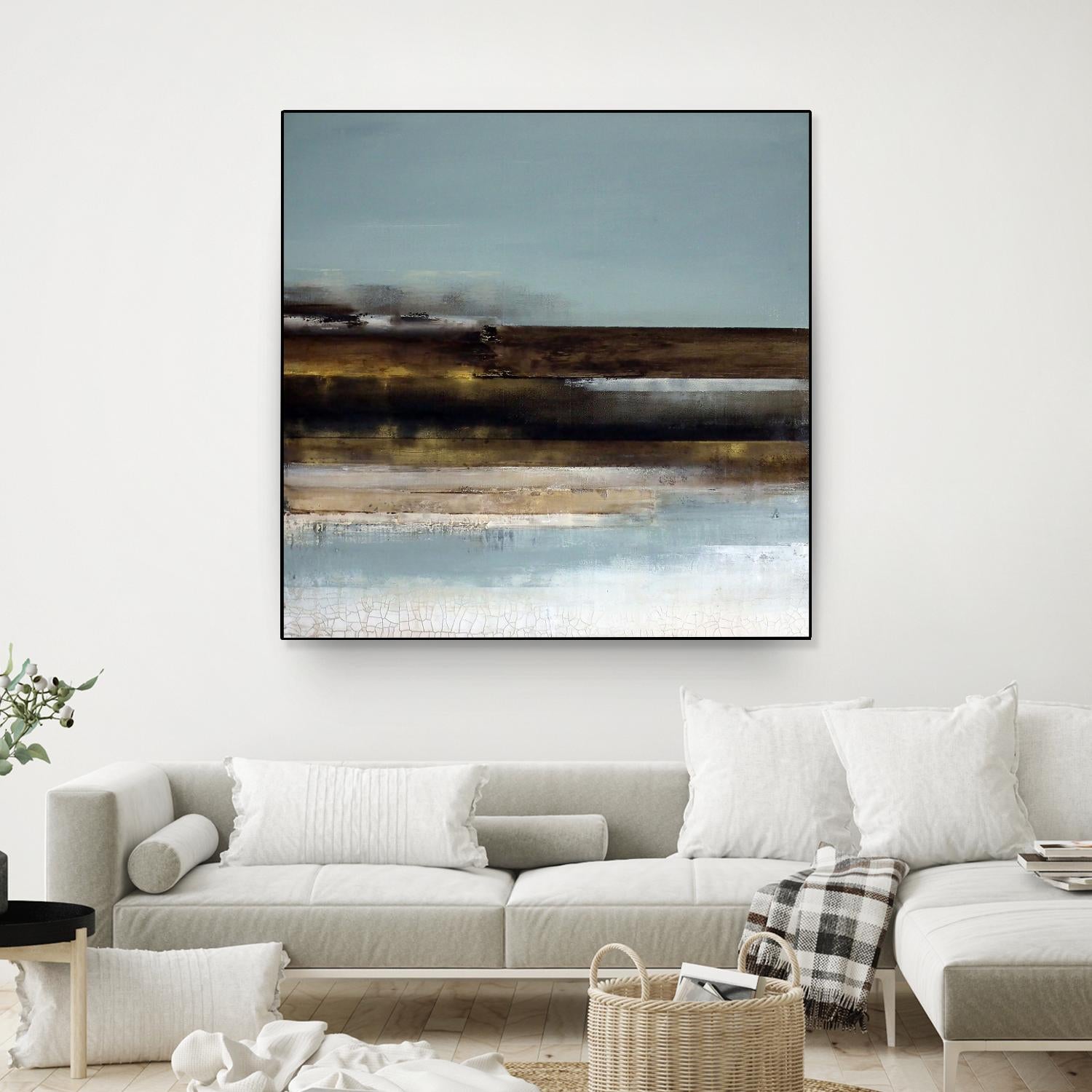 Distant Shore by Susan Cordes on GIANT ART - multi abstracts, contemporary