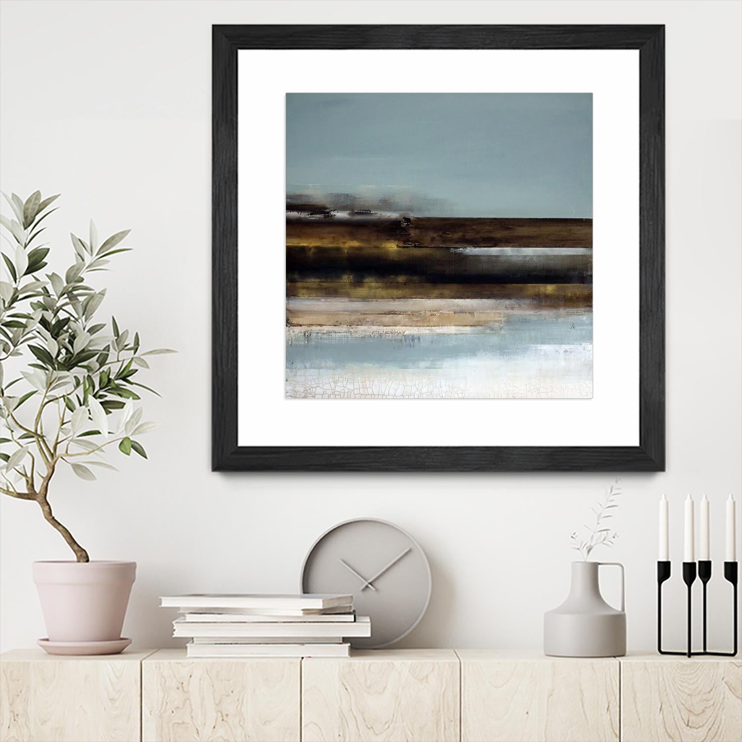 Distant Shore by Susan Cordes on GIANT ART - multi abstracts, contemporary