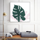 Pink Shadow by Niya Christine on GIANT ART - green contemporary, floral/still life, leaves