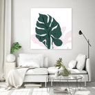 Pink Shadow by Niya Christine on GIANT ART - green contemporary, floral/still life, leaves