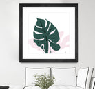 Pink Shadow by Niya Christine on GIANT ART - green contemporary, floral/still life, leaves